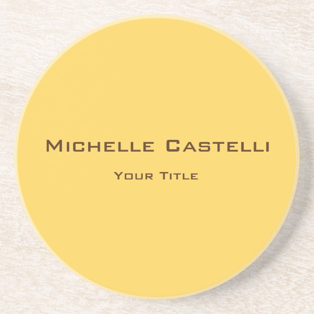 Posavasos Plato simple clásico profesional (Frente)