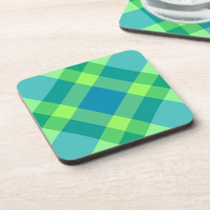 Posavasos Platos modernos de mediados de siglo, verde jade y