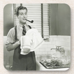 Posavasos Platos que se lavan del hombre