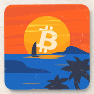 Posavasos Playa Bitcoin