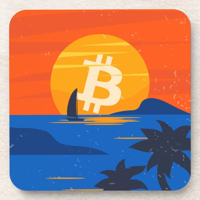 Posavasos Playa Bitcoin (Frente)