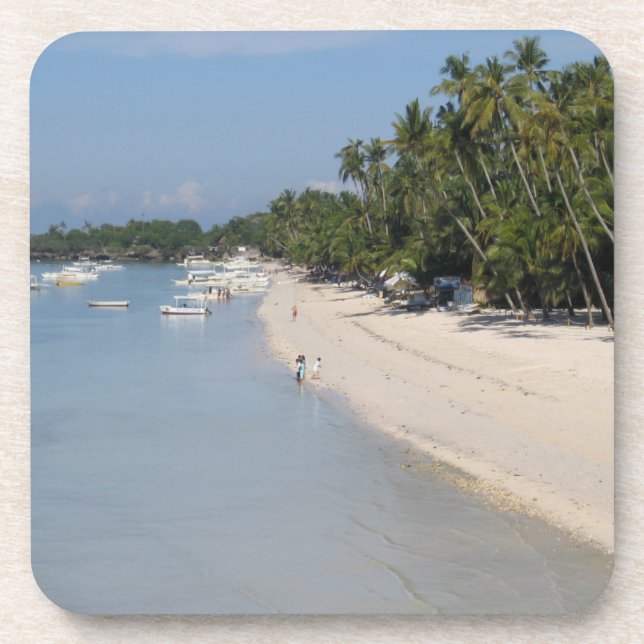 Posavasos Playa de Alona, isla de Panglao, Bohol, Filipinas (Frente)