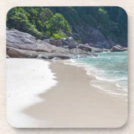 Posavasos Playa de arena blanca de Similán y mar azul turque
