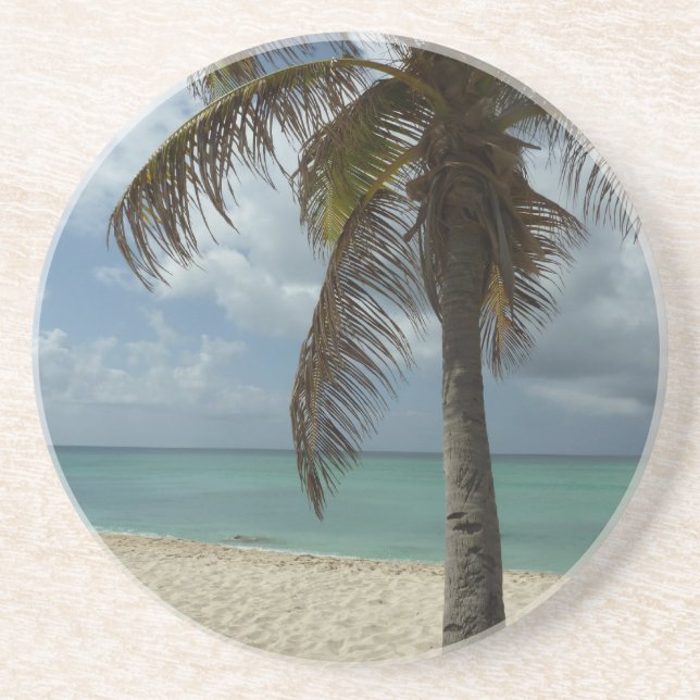 Posavasos Playa de Aruba I Bella Escena Natural (Frente)