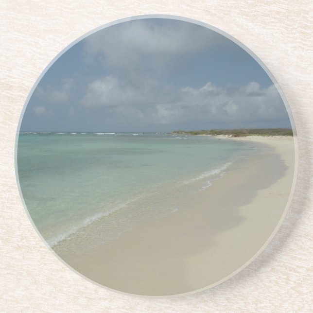 Posavasos Playa de Aruba II Bonita Escena Natural (Frente)