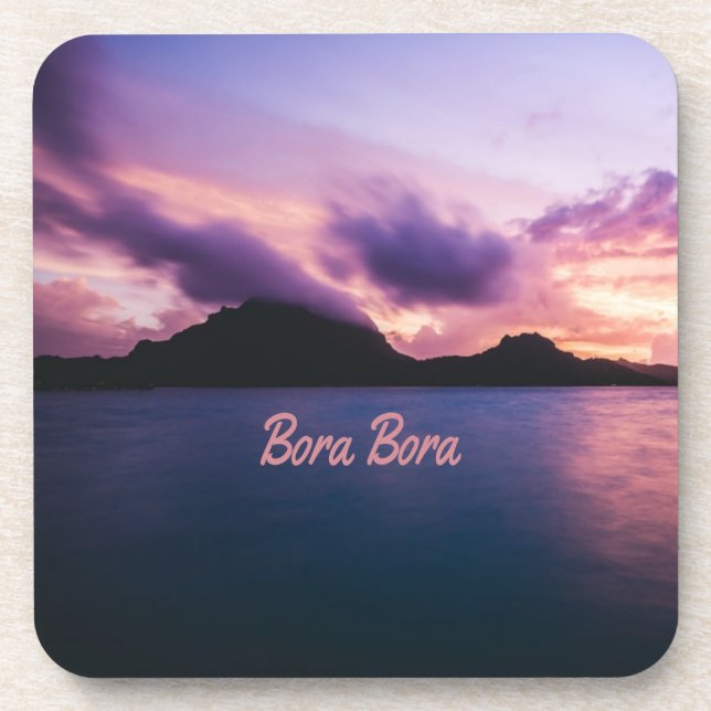 Posavasos Playa de Bora Bora Suset Island (Frente)