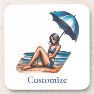 Posavasos Playa de Chica bikini Napping Thunder_Cove