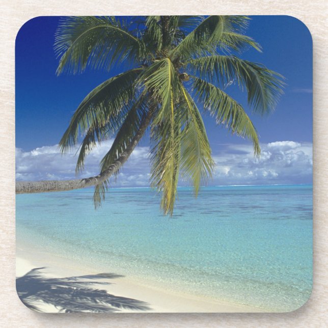 Posavasos Playa de Matira en la isla de Bora Bora, Sociedad (Frente)