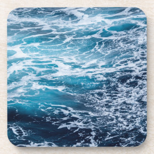 Posavasos Playa de verano del océano azul