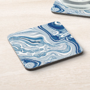 Posavasos playa litoral olas náuticas aguas turquesas azules