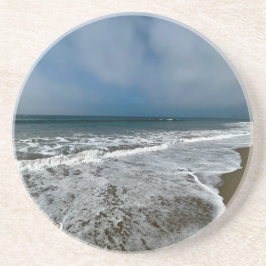 Posavasos Playa Santa Mónica en otoño.