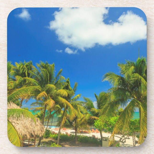 Posavasos Playa tropical, Belice (Frente)