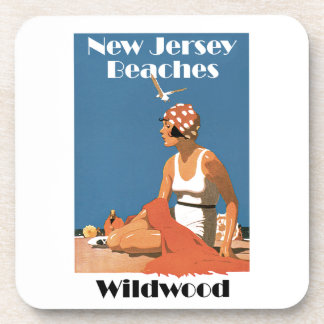 Posavasos Playas de Nueva Jersey ~ Wildwood