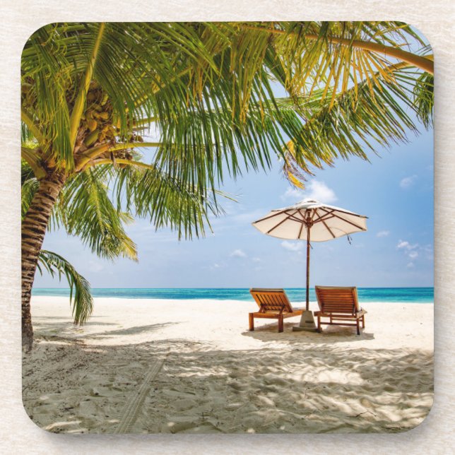 Posavasos Playas tropicales | Playa República Dominicana (Frente)