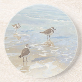 Posavasos Playeros de Arte Costero en la Playa