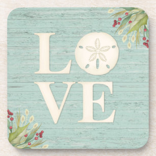 Posavasos Plaza Rustic Beach Sand Dollar