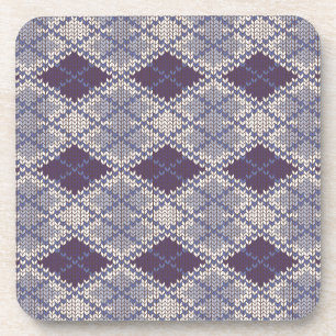 Posavasos PLUM ARGYLE KNIT Duros Ataros Plásticos