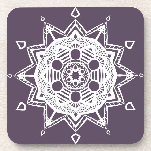 Posavasos Plum Mandala (Frente)