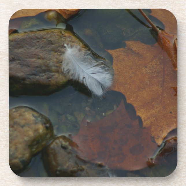 Posavasos Pluma blanca (Frente)