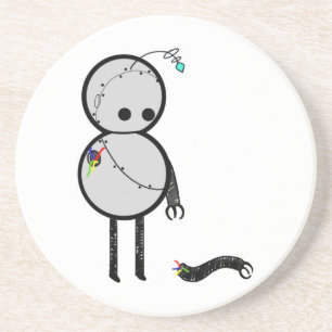 Posavasos Poco robot con el brazo quebrado