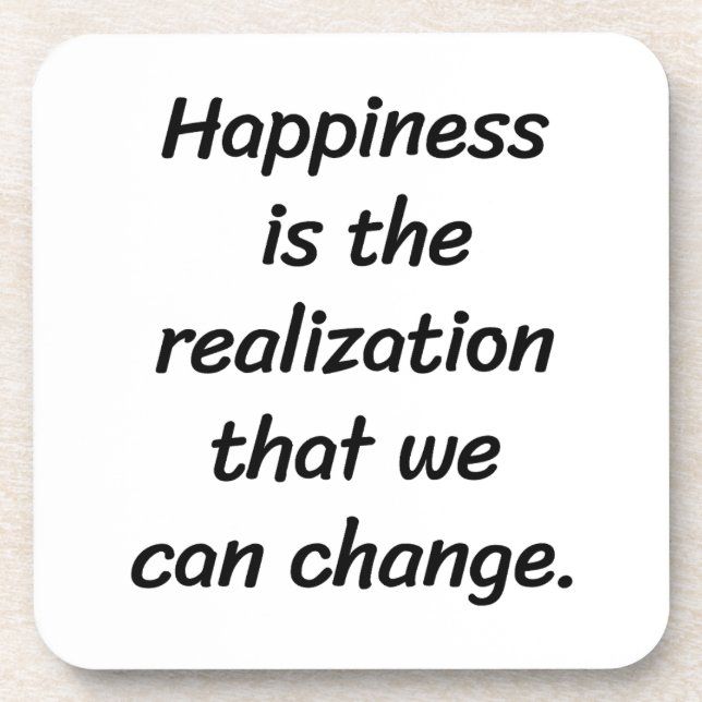 Posavasos Podemos cambiar la montaña dura de plástico (Frente)