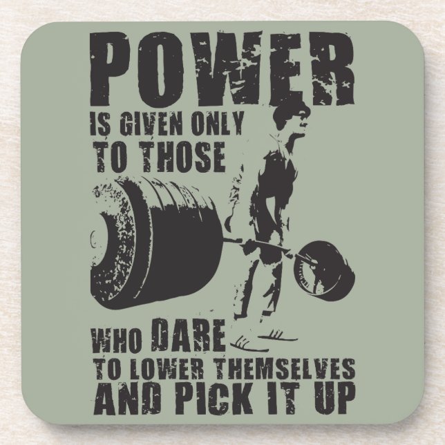 Posavasos PODER - Motivación de la construcción de cuerpos (Frente)