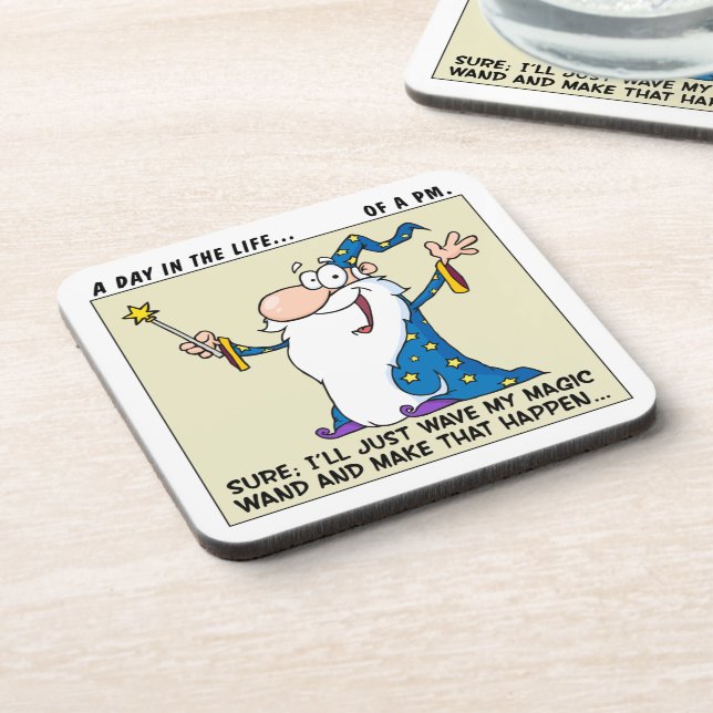 Posavasos Poderes mágicos del gestor de proyecto (Lado Izquierdo)