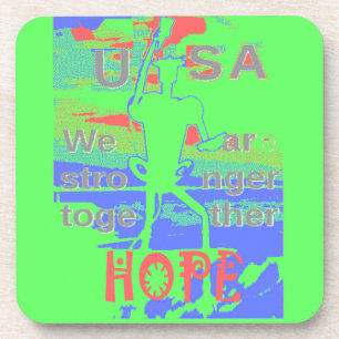 Posavasos Poderosa OCE EEUU Hillary Hope We Are Stronger Tog