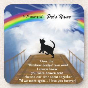 Posavasos Poema conmemorativo del puente del arco iris para