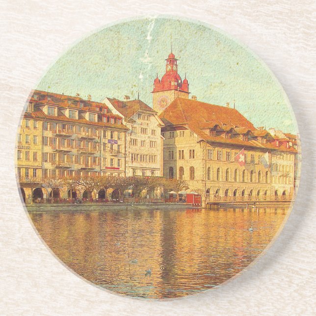 Posavasos Polaroids desde Lucerna (Frente)