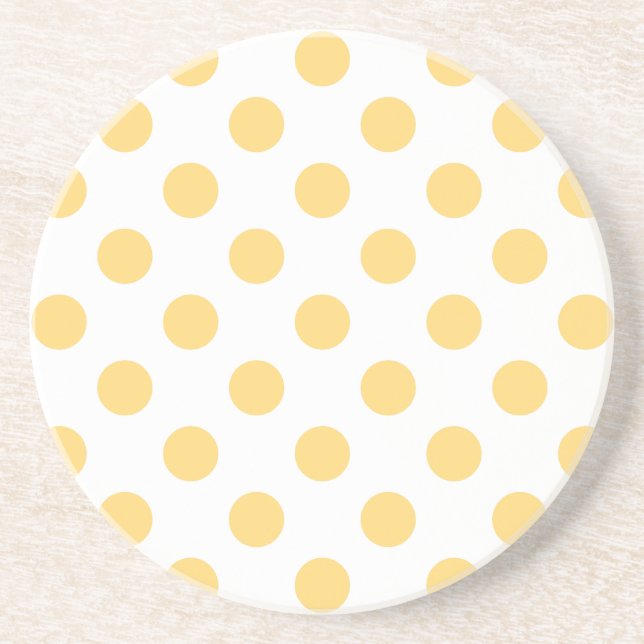 Posavasos Polkadots amarillos (Frente)