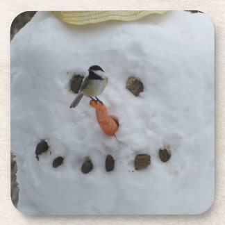 Posavasos Pollo sobre la garganta de Snowman