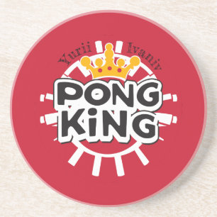 Posavasos Pong King Red