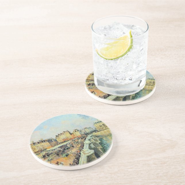 Posavasos Pont Neuf, Tarde, Sunlight Camille Pissarro (Lado)