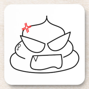 Posavasos Poop enojado - Brootsch the PooPoo