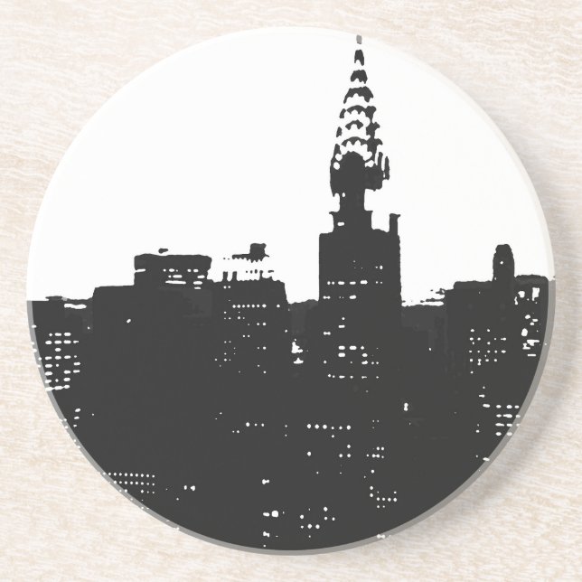 Posavasos Pop Art New York Silhouette (Frente)