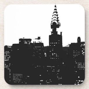 Posavasos Pop Art New York Silhouette