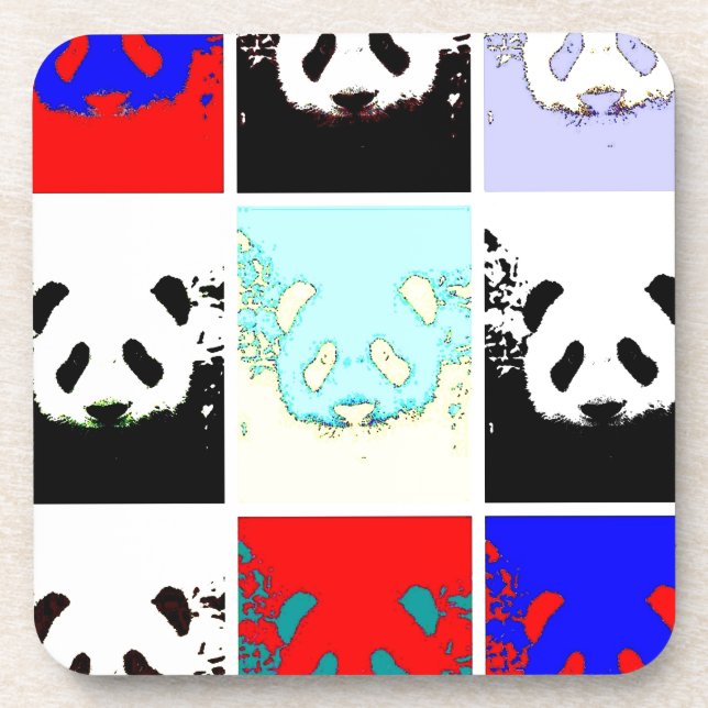 Posavasos Pop Art Panda (Frente)