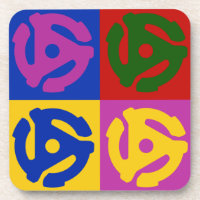 Pop Art Vinyl Record 45 RPM Insertar