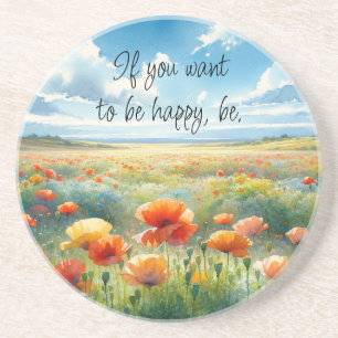 Posavasos Poppies islandeses: sé feliz