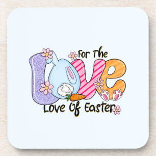 Posavasos Por amor a la Pascua - Conejito y Huevos