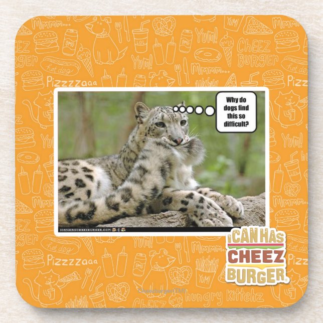 Posavasos ¿Por qué los perros encuentran esto tan difícil? (Frente)