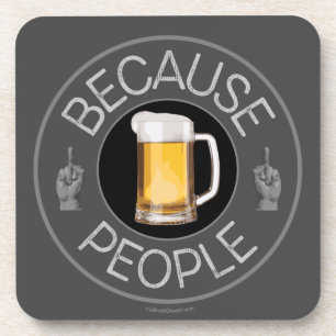 Posavasos Porque la gente (cerveza)