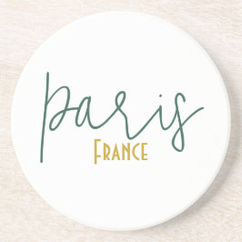 Posavasos Porta-copos de arenisca conmemorativo de París, Fr