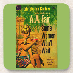 Posavasos Portada de novela pulp de 1953 Algunas mujeres no 
