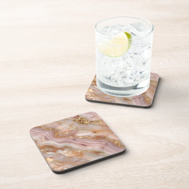 Posavasos Portavasos de bebida de ágata (Lado Derecho)