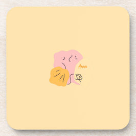 Posavasos Portavasos de forma abstracta