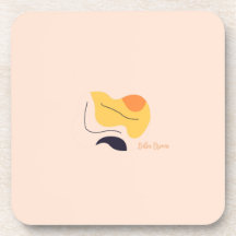 Portavasos de forma abstracta