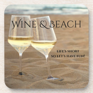 Posavasos Portavasos de Playa y Vino Cheers Románticos