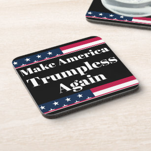 Posavasos Portavasos para bebidas sin Trump